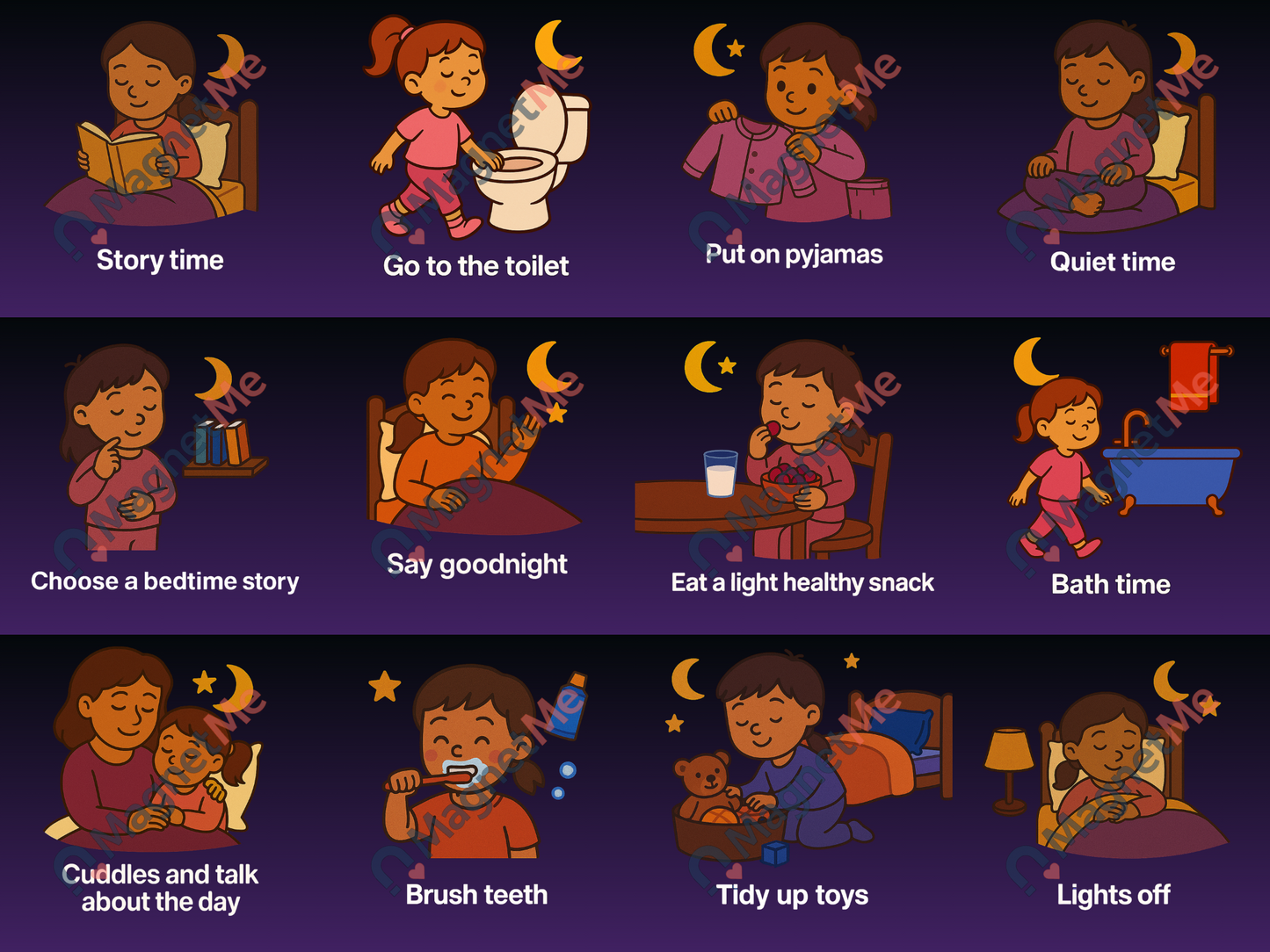 Child Bedtime Routine Set - 12