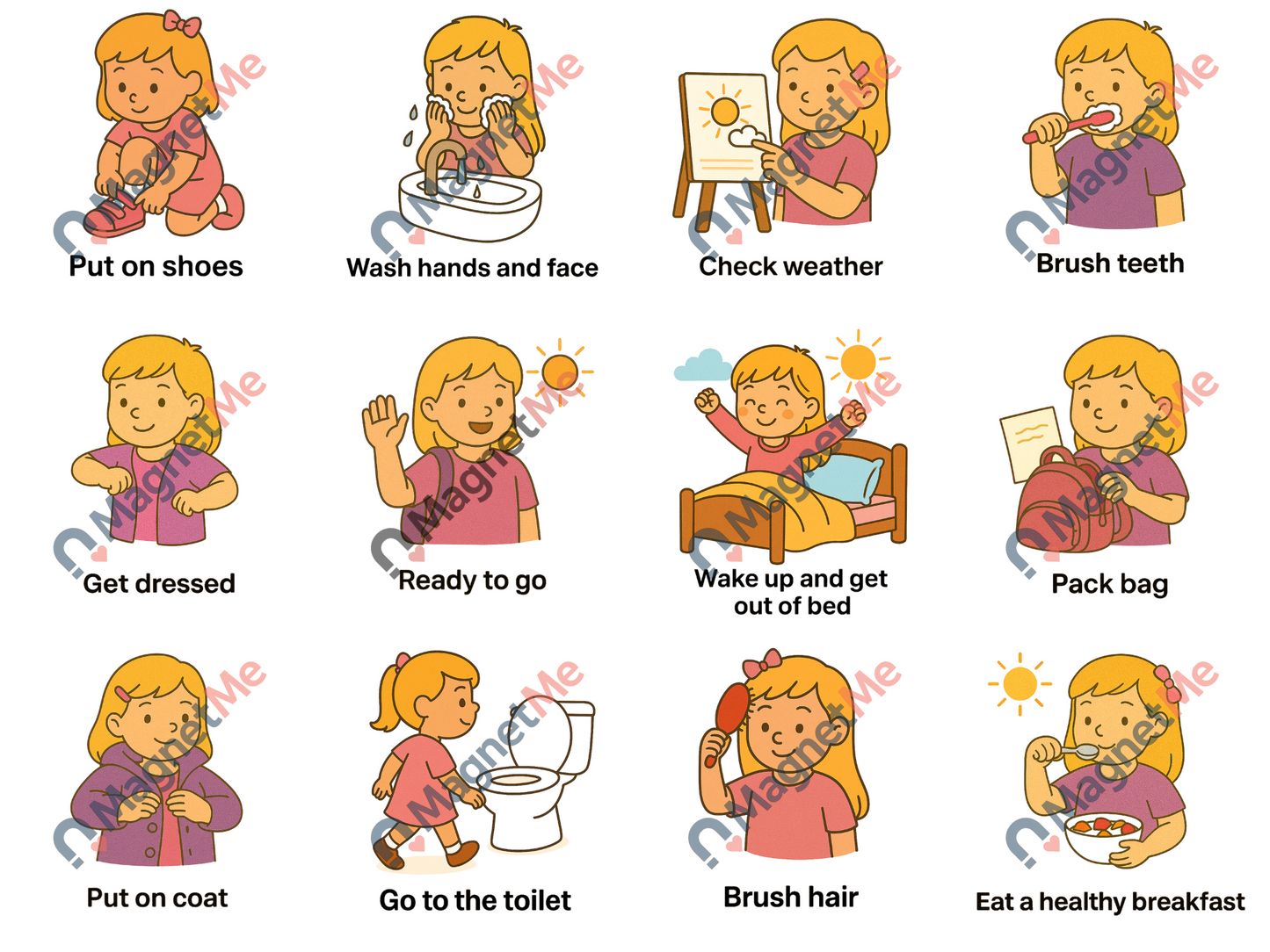 Child Morning Routine Set - 12