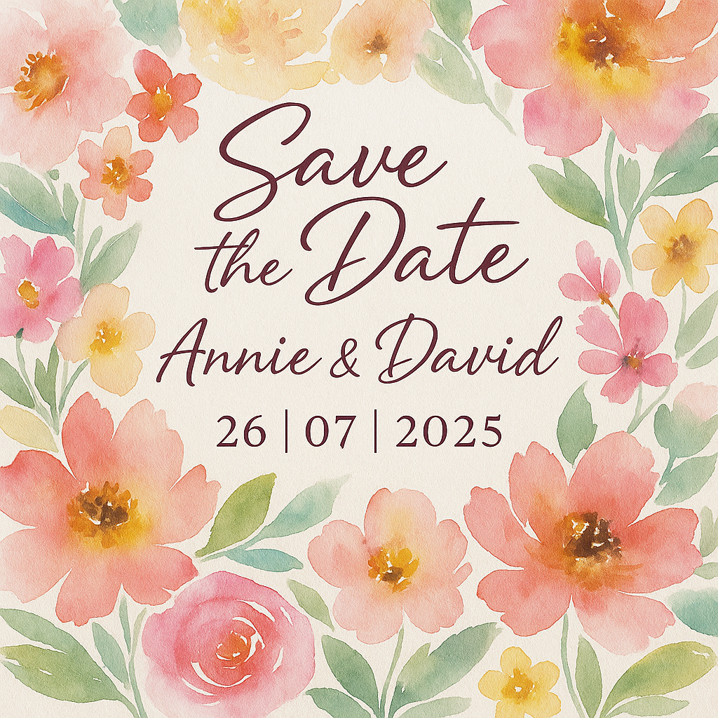 Save the Date Custom Order